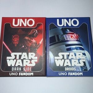 UNO Star Wars Fandom Card Game Set| Dark side and Droids